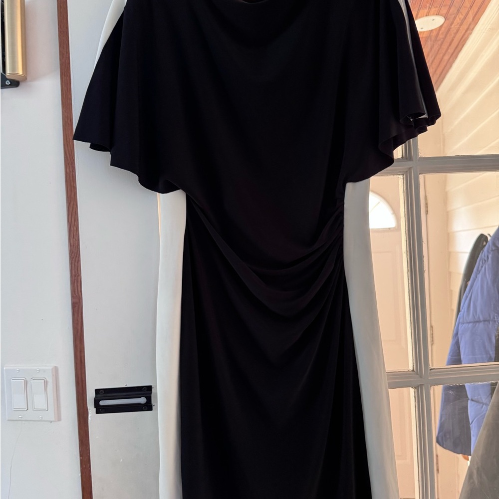 Elegant Black and White Women's Dress
